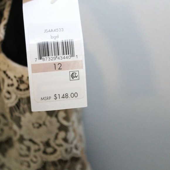 Jessica Simpson Layered Lace Sheath Dress H10835 - Picture 6 of 10